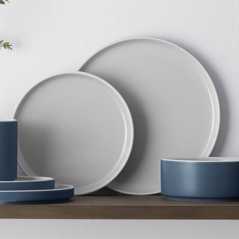 Noritake ColorTrio Stax 16-Piece Dinnerware Set, Service for